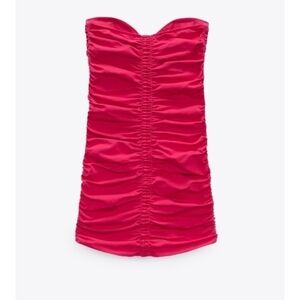 Zara ruched  corset dress